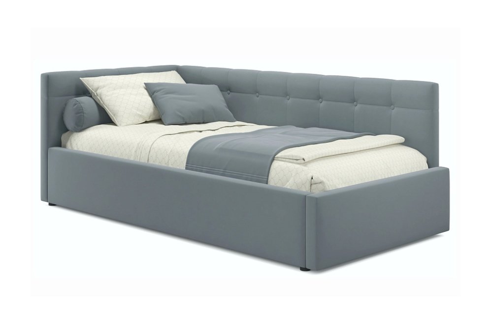 Тахта Bonna 90х200 велюр серый
