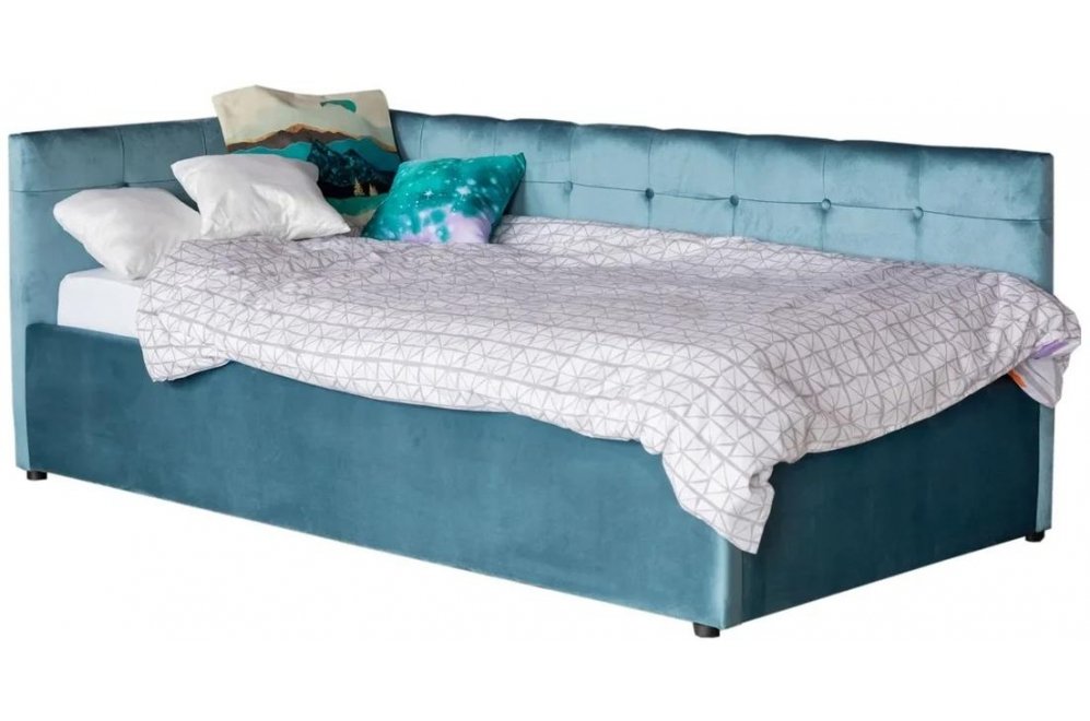 Тахта Bonna 90х200 c ПМ велюр синий