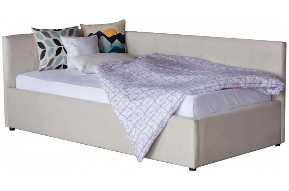 Тахта Bonna 90х200 с ПМ велюр бежевый