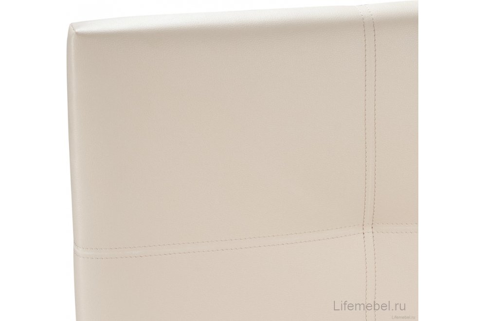 Полутораспальная кровать Афродита-2 140х200 с ПМ экокожа бежевая