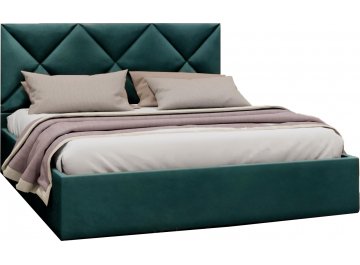 Полутораспальная кровать Афродита-6 светло-розовый велюр velutto 37