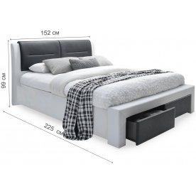 Полутораспальная кровать Cassandra-S