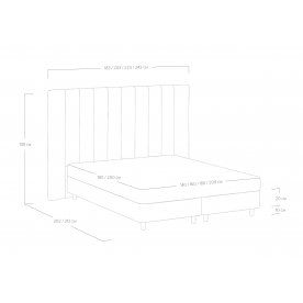 Полутораспальная кровать CC Barbara