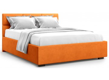 Полутораспальная кровать Bolsena 140 оранжевый велюр (velutto 27)