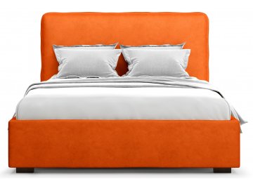 Полутораспальная кровать Brachano 140 оранжевый велюр (velutto 27)