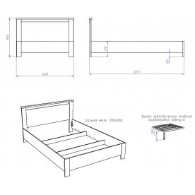 Полутораспальная кровать Денвер