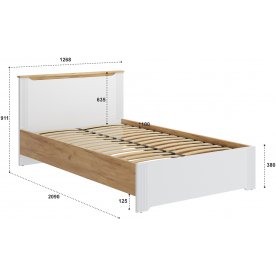 Полутораспальная кровать Эмилия ЭЛ-28