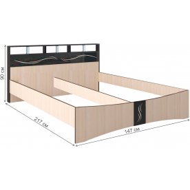 Полутораспальная кровать Эрика