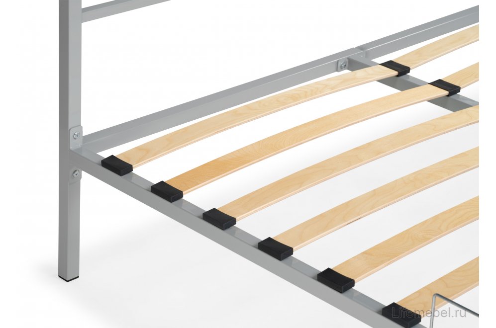 Полутораспальная кровать Фади 140х200 серая