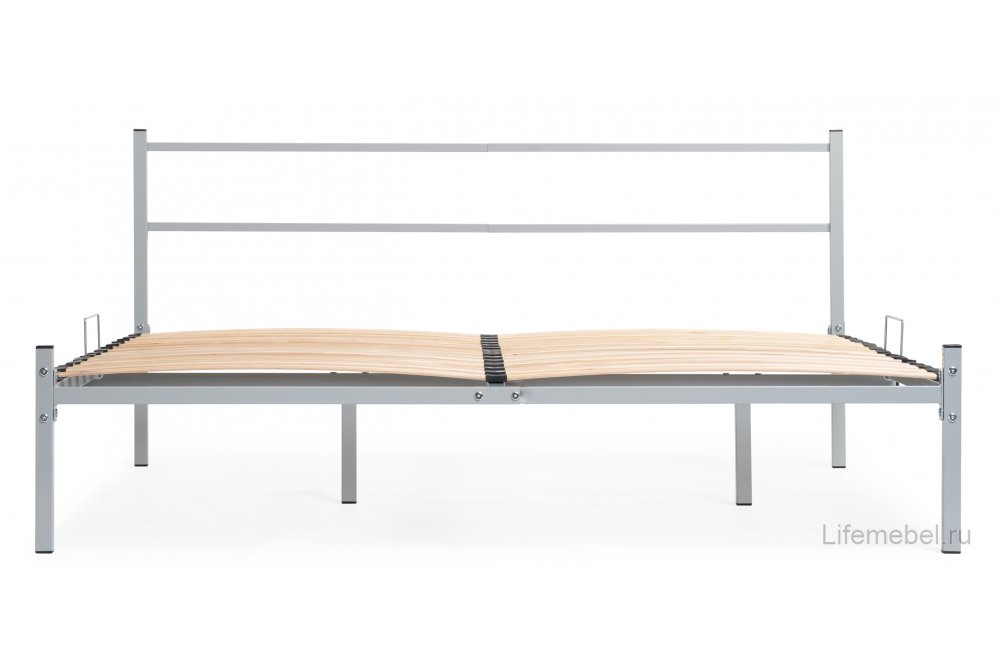 Полутораспальная кровать Фади 140х200 серая