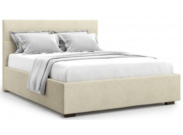 Полутораспальная кровать Garda 140 бежевый велюр (velutto 17)