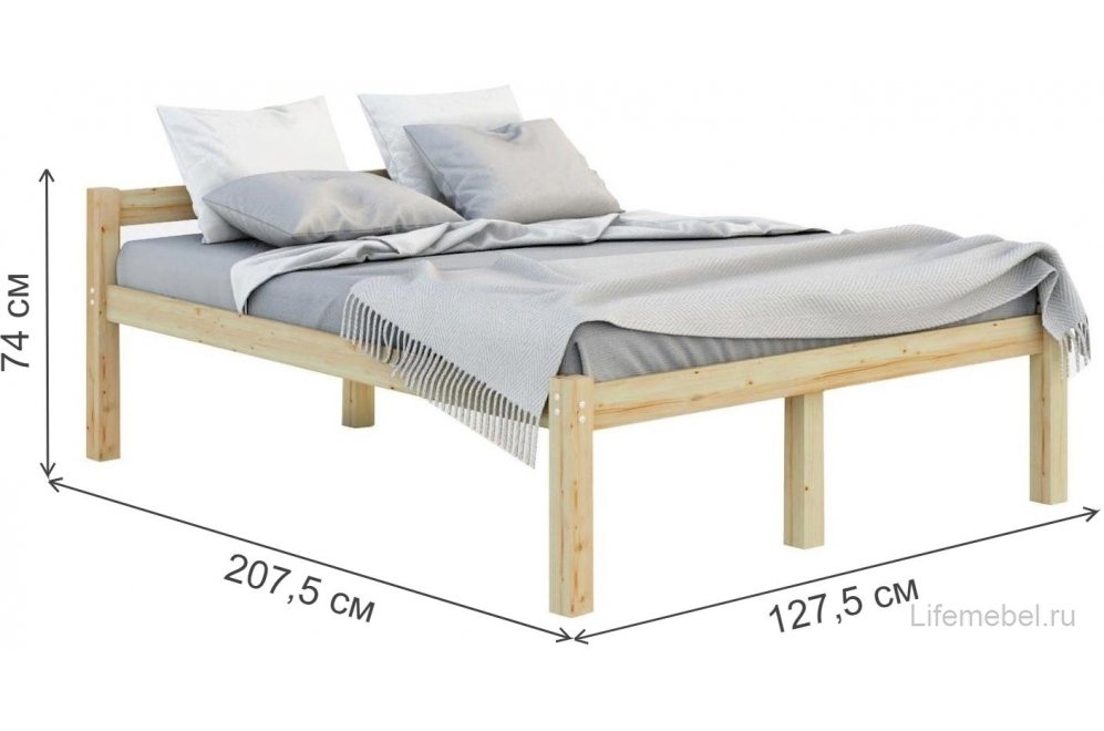 Полутораспальная кровать Гор 120х200