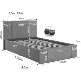 Полутораспальная кровать Хлоя