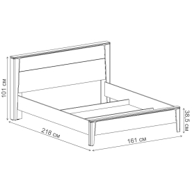 Полутораспальная кровать Мальта