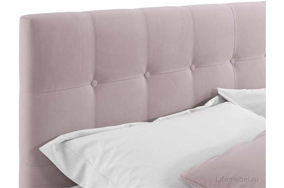 Полутораспальная кровать Selesta 140х200 с ПМ лиловая