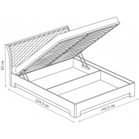 Полутораспальная кровать Трейв 3