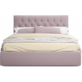 Полутораспальная кровать Verona 140х200 лиловый велюр
