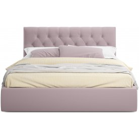 Полутораспальная кровать Verona 140х200 с ПМ лиловый велюр