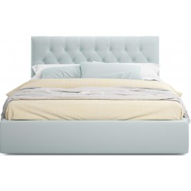 Полутораспальная кровать Verona 140х200 велюр мята пастель