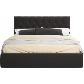 Полутораспальная кровать Verona 140х200 велюр шоколад 