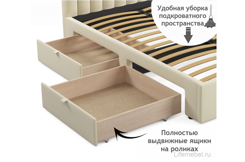 Тахта Milena 120х200 бежевая