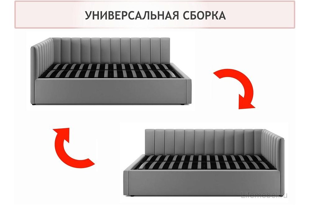 Тахта Венера 120х200 с ящиками желтая