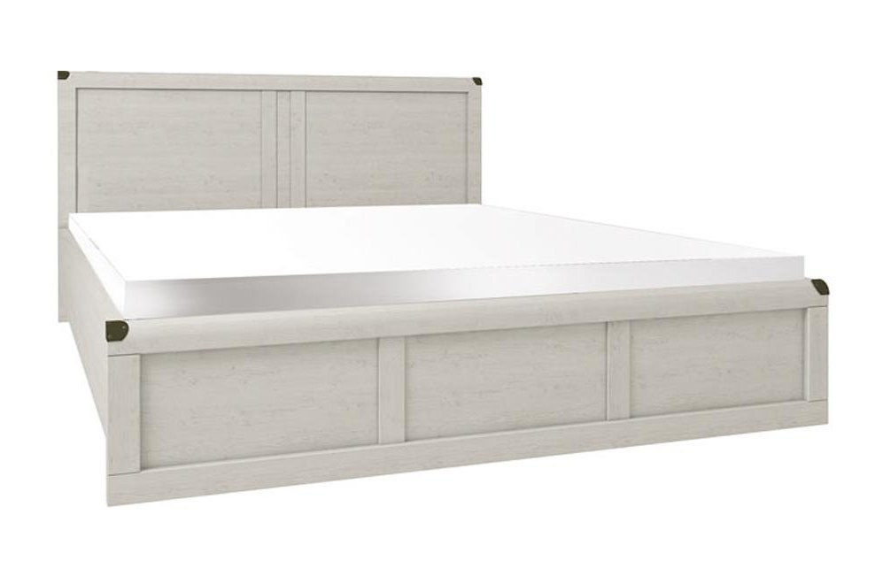 Двуспальная кровать Magellan 140x200 сосна винтаж с матрасом