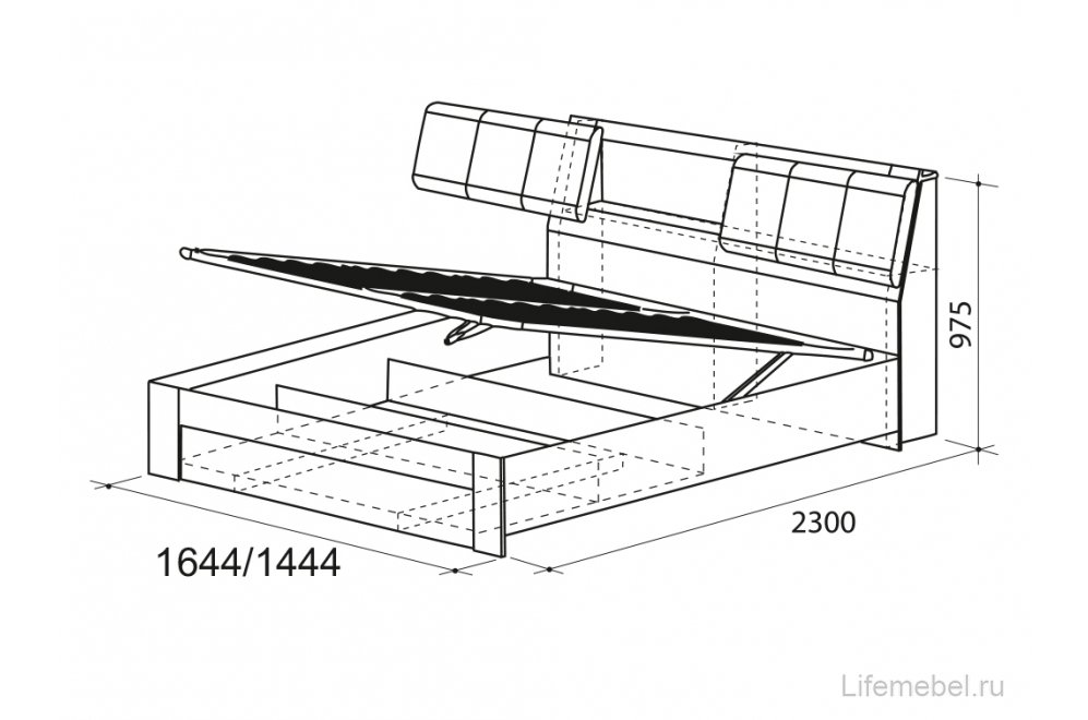 Кровать Мальта 160x200 венге / белый с матрасом
