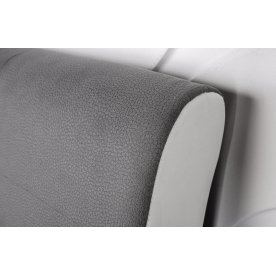 Кровать Zarina 160х200 серо-белая с матрасом