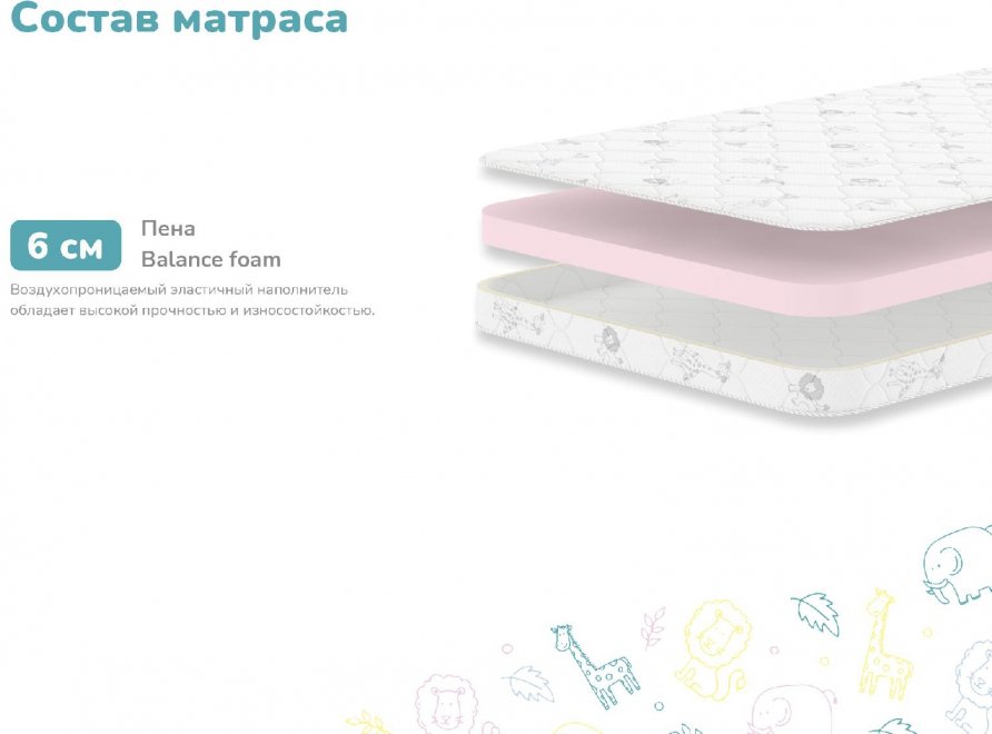 Матрас Димакс Дремушка Лайт 80 x 160 см в рулоне