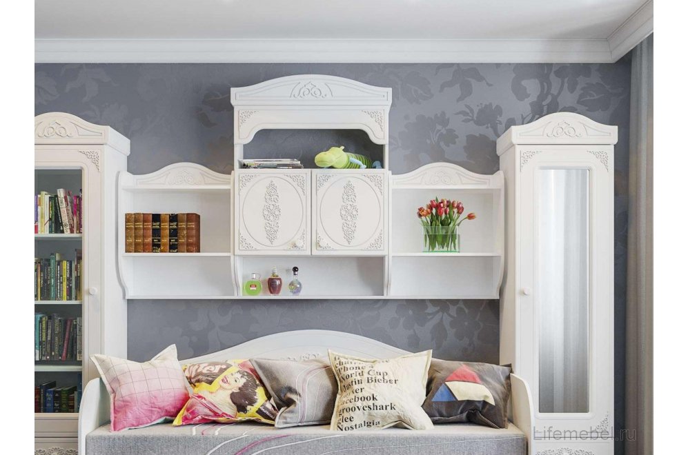 Полка Ассоль АС-15 белое дерево