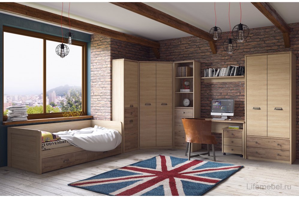 Полка Diesel T дуб мадура навесная