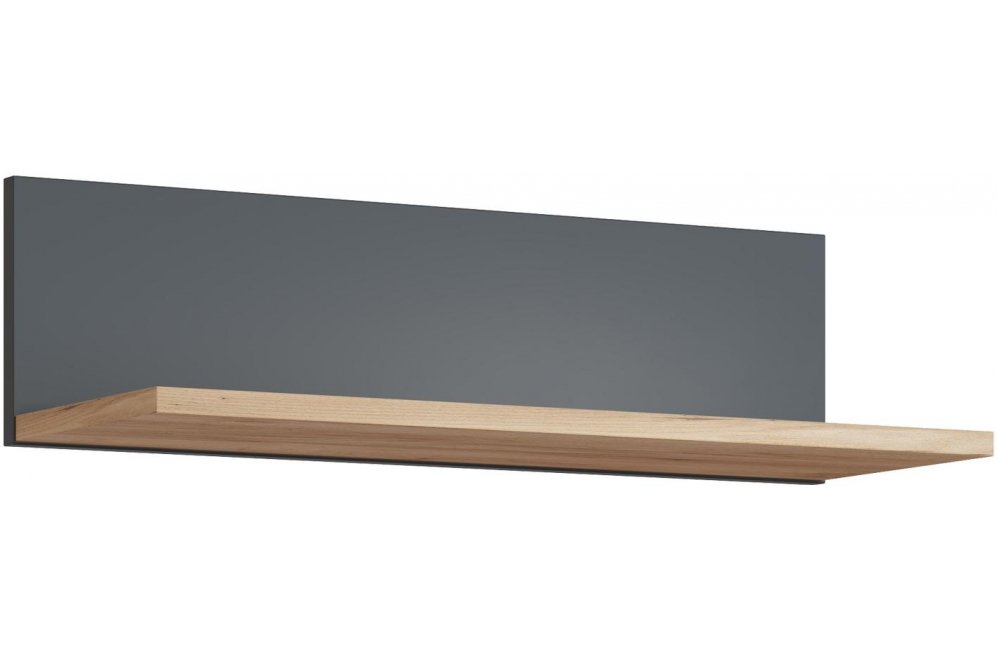 Полка Эмилия ЭЛ-8 дуб крафт золотой / графит