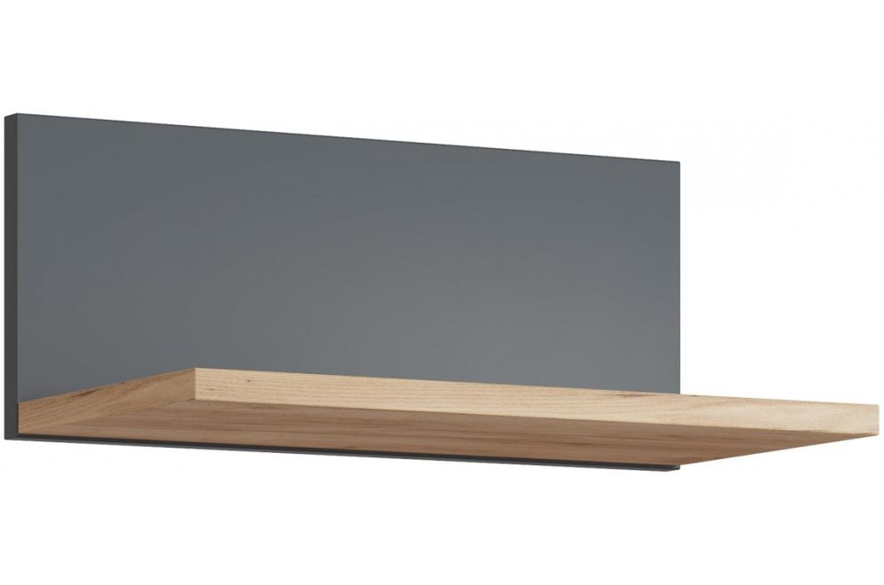 Полка Эмилия ЭЛ-9 дуб крафт золотой / графит