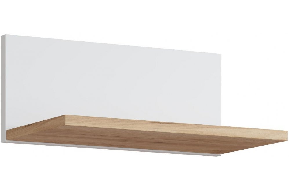 Полка Эмилия ЭЛ-9 дуб крафт золотой / меренга