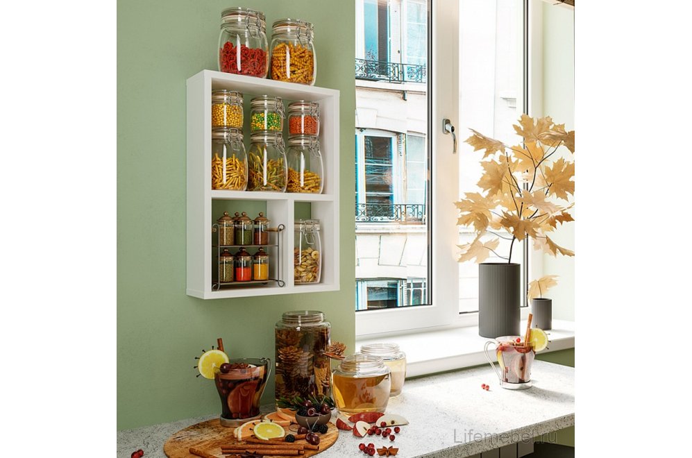 Полка Ион 6 белый