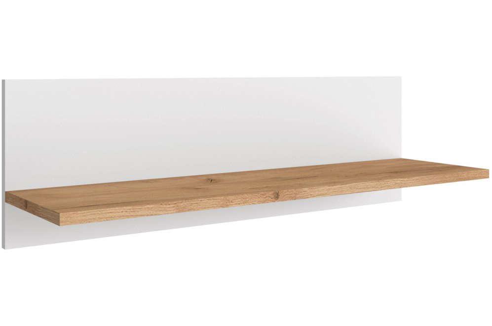 Полка Ирма ИР-20 дуб крафт / белый структурный