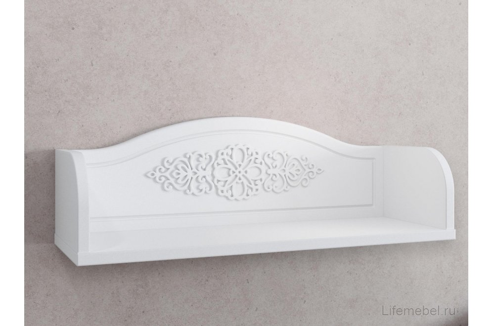 Полка настенная Ассоль АС-48 белое дерево