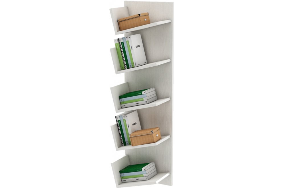 Полка настенная Чайка-3 белый