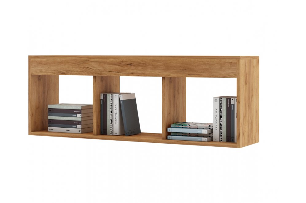 Полка настенная Эстри-2 дуб золотистый