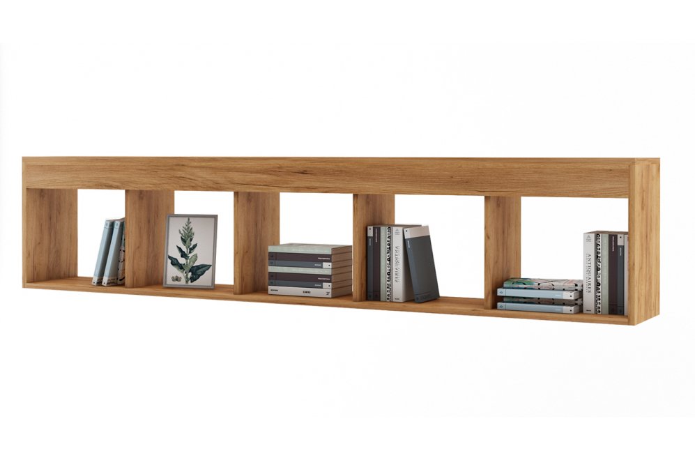 Полка настенная Эстри-4 дуб золотистый