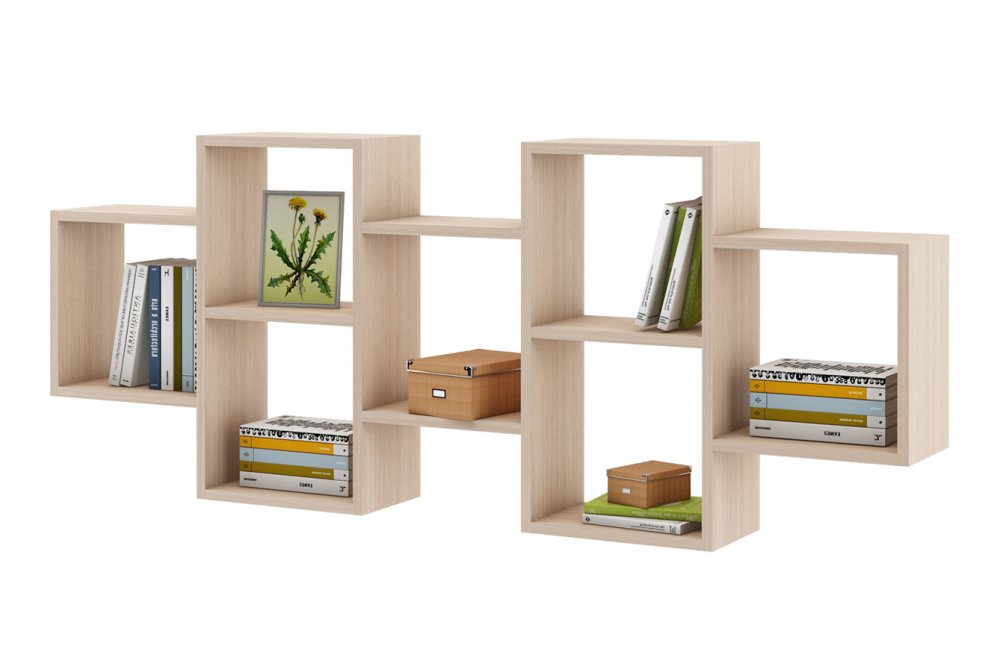 Полка настенная Флэш-13 дуб молочный