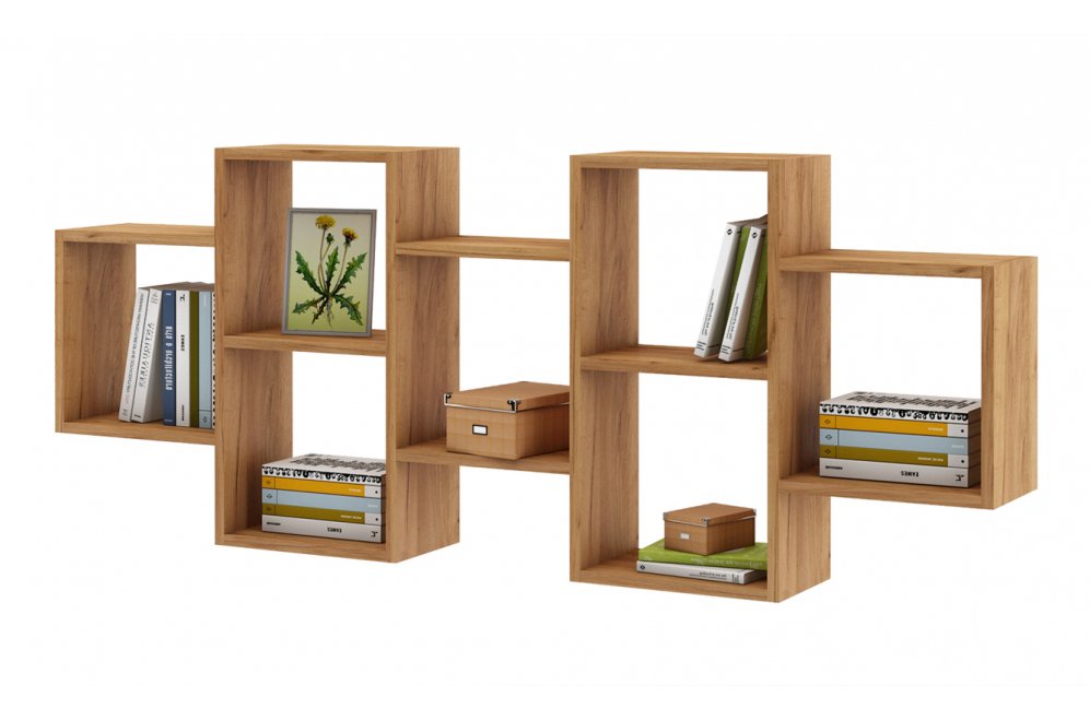 Полка настенная Флэш-13 дуб золотистый