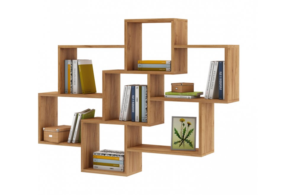 Полка настенная Флэш-15 дуб золотистый