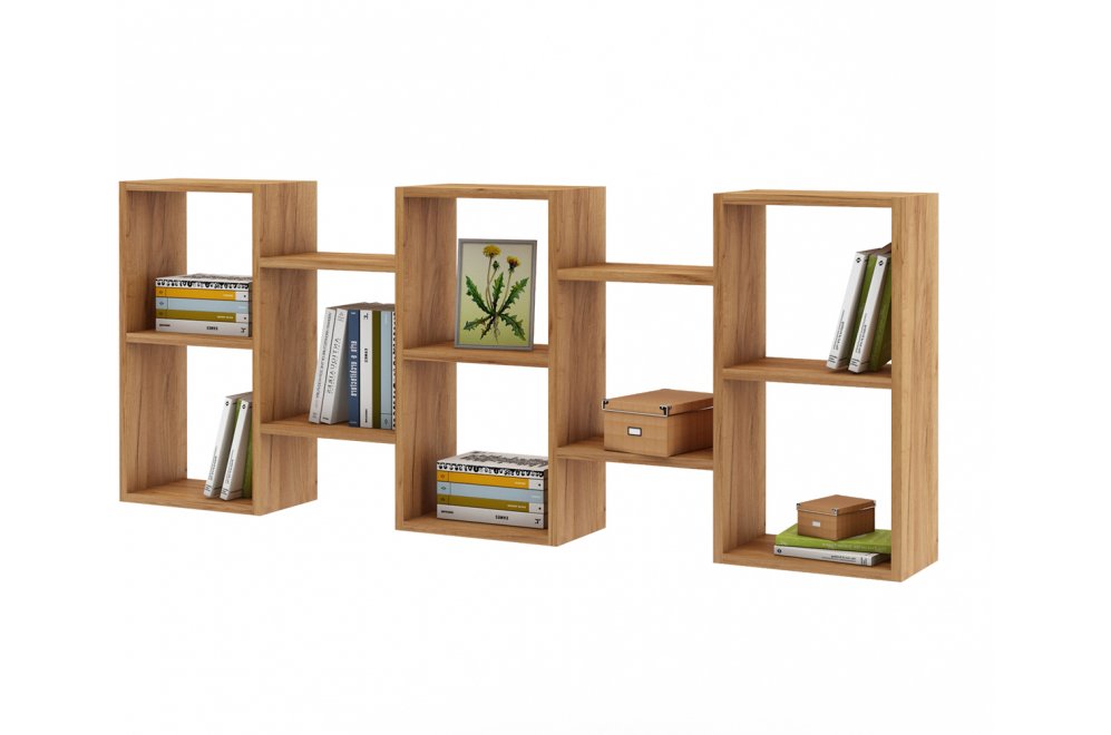 Полка настенная Флэш-16 дуб золотистый