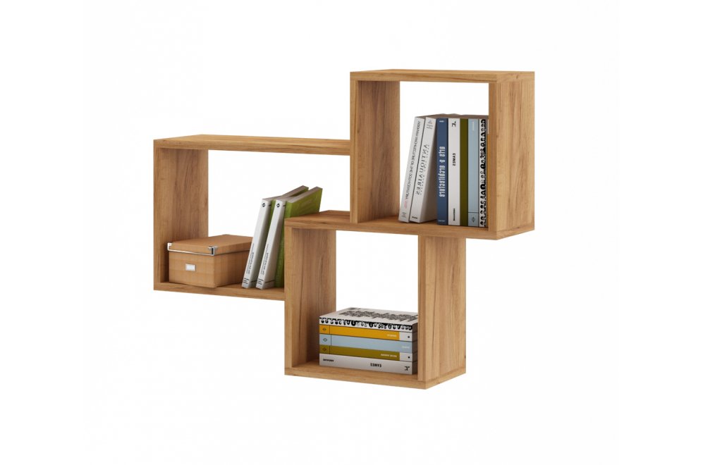 Полка настенная Флэш-4 дуб золотистый