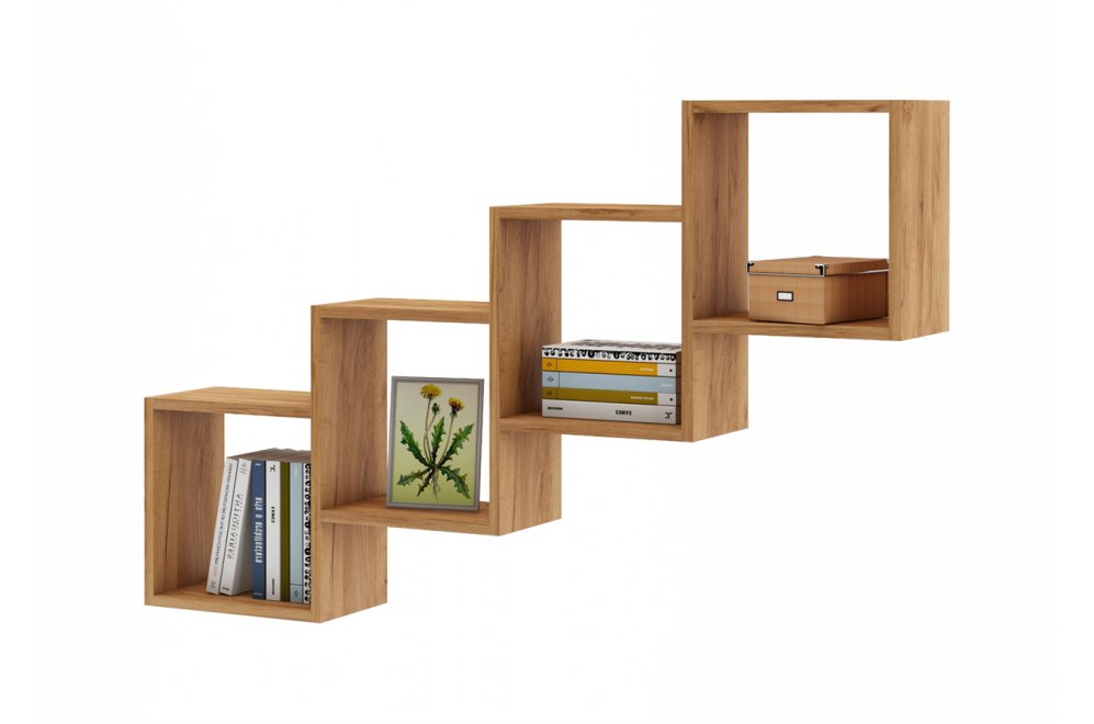 Полка настенная Флэш-5 дуб золотистый