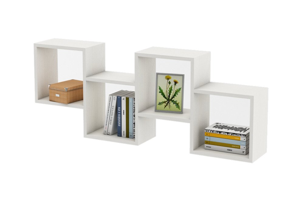 Полка настенная Флэш-6 белый