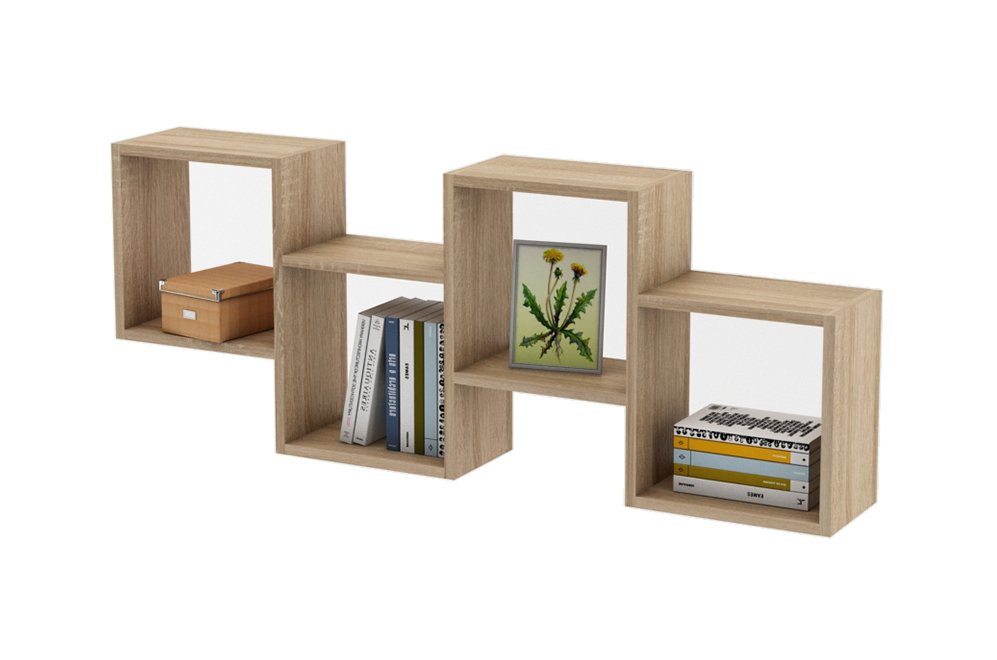 Полка настенная Флэш-6 дуб сонома