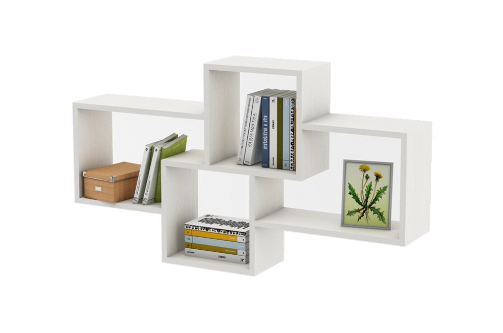 Полка настенная Флэш-8 белый